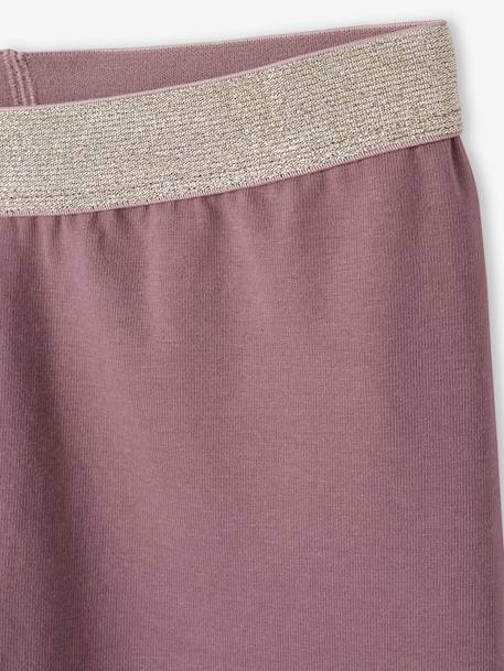 Legging Basics fille ceinture irisée gris chiné+GRIS CLAIR CHINE+MARINE GRISE+mauve+NOIR+rose foncé - vertbaudet enfant 