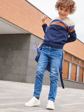 -MEDIUM Hip, MorphologiK Slim Leg Waterless Jeans, for Boys