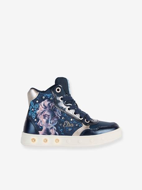 High-Top Trainers for Girls, Skylin by GEOX® ink blue+lilac - vertbaudet enfant 