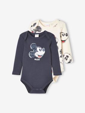 Lot de 2 bodies bébé garçon Disney® Mickey  - vertbaudet enfant