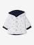 Reversible Hooded Jacket for Babies BLUE DARK SOLID WITH DESIGN+WHITE LIGHT SOLID WITH DESIGN - vertbaudet enfant 