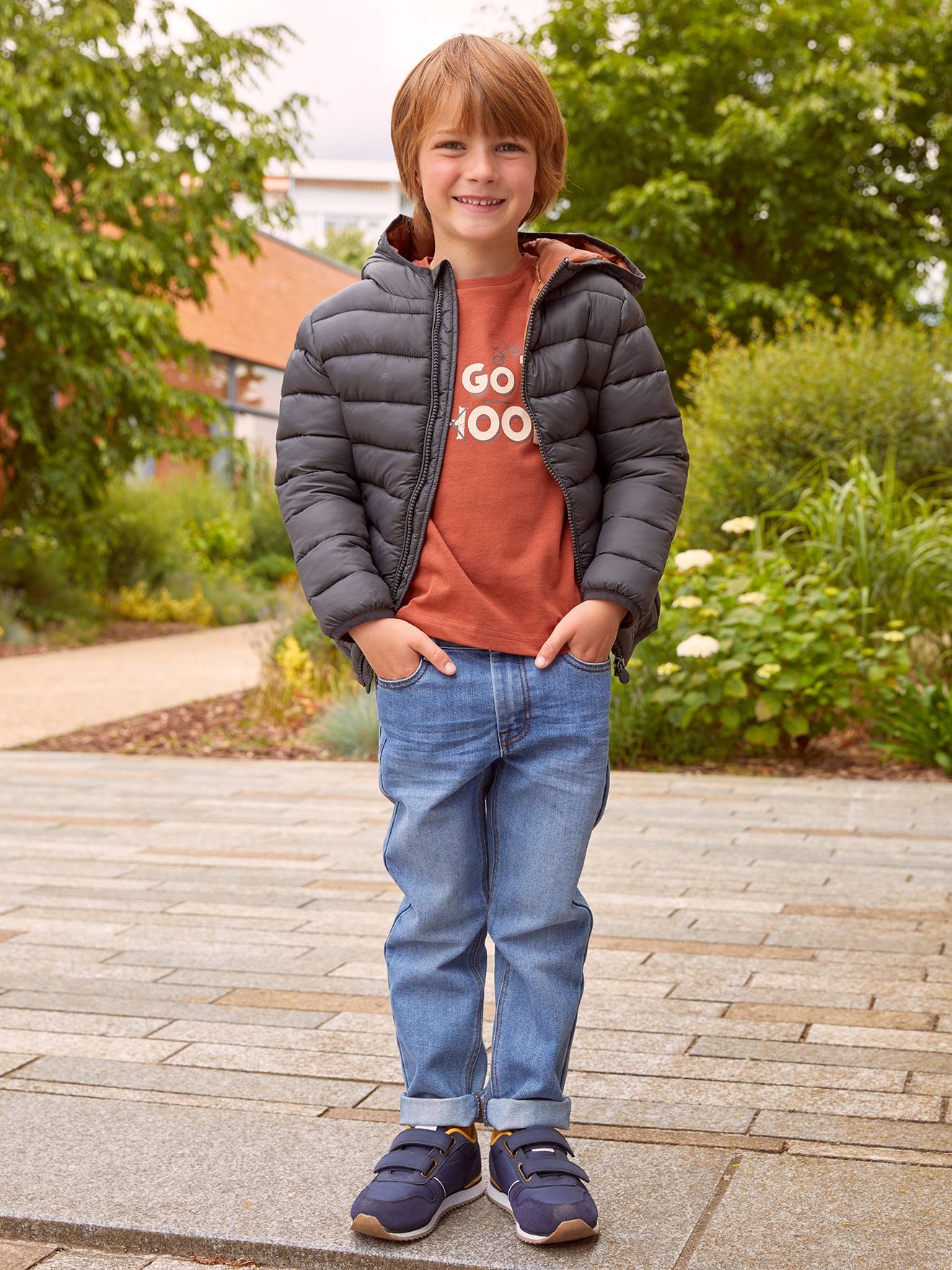 Jean Slim Garçon Indestructible Vertbaudet - Denim Waterless Écologique 2-14 Ans