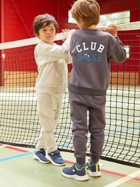 Boys-Outfits-Sports Combo: Fleece Sweatshirt + Joggers for Boys
