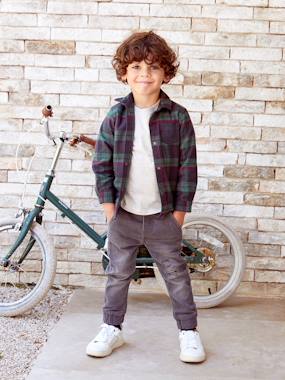 Boys-Flannel Chequered Shirt for Boys