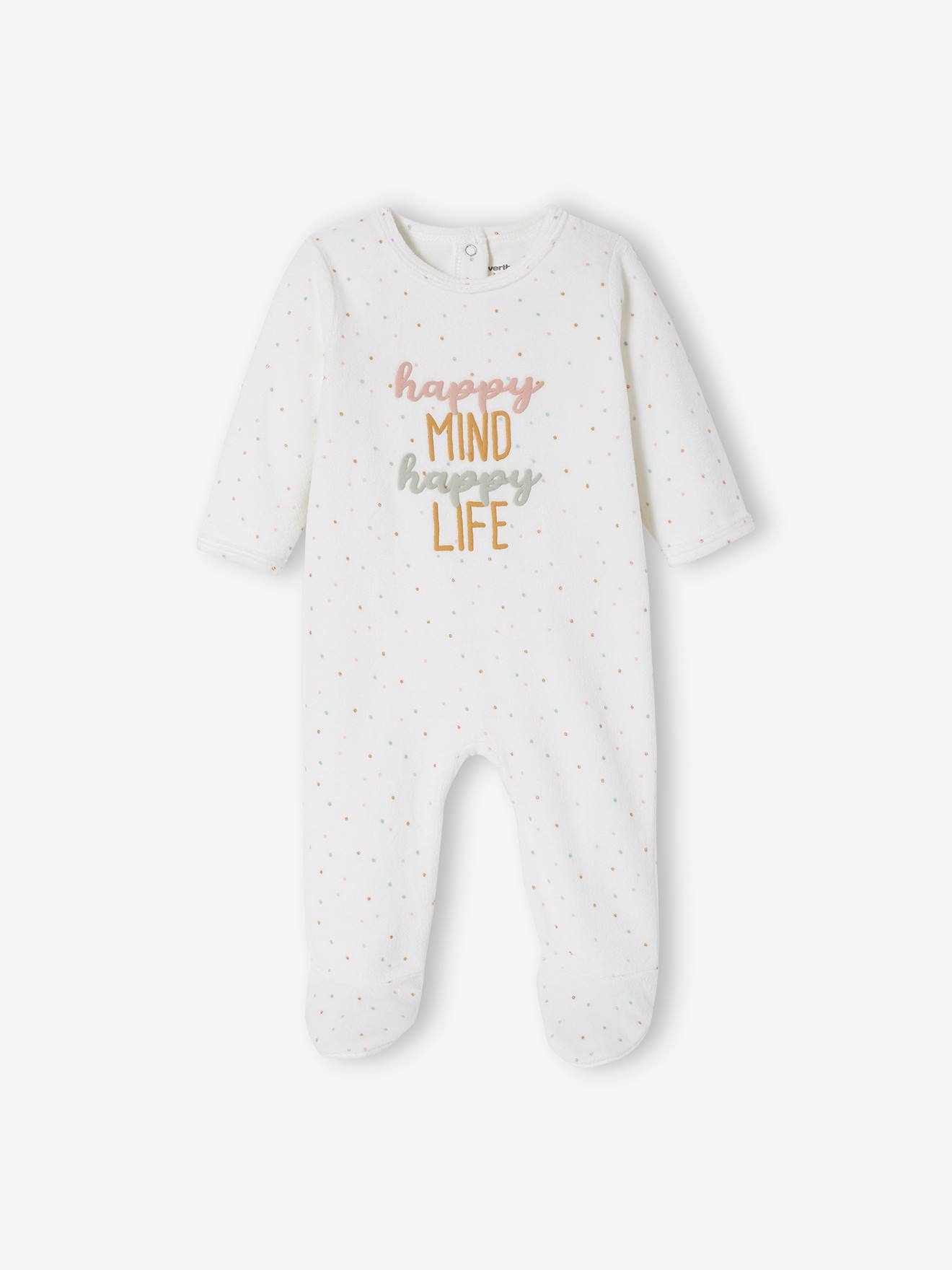 Pack Of 2 Velour Sleepsuits For Baby Girls Pink Light 2 Color Multicol R Baby