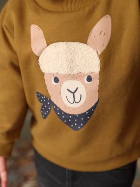 -Llama Sweatshirt, in Fleece, for Babies