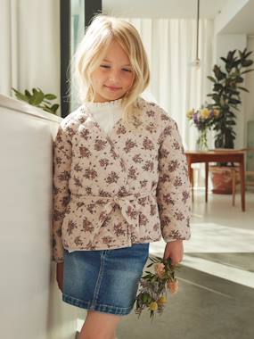 Girls-Reversible Quilted Jacket for Girls
