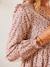 Printed Dress with Ruffles, for Maternity BEIGE MEDIUM ALL OVER PRINTED+GREY DARK SOLID - vertbaudet enfant 