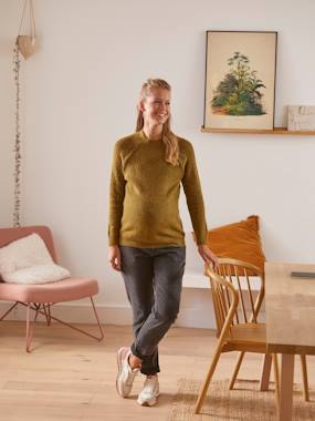 Maternity-Nursing Clothes-Jumper in Shimmery Knit, Maternity & Nursing Special