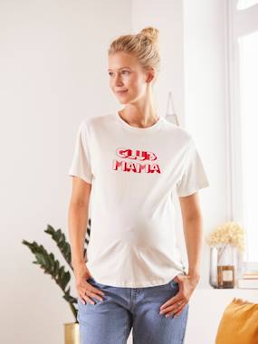 Maternity-T-shirts & Tops-T-Shirt with Message, Maternity & Nursing
