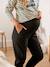 Fluid, Jersey Knit Trousers for Maternity GREY MEDIUM SOLID - vertbaudet enfant 