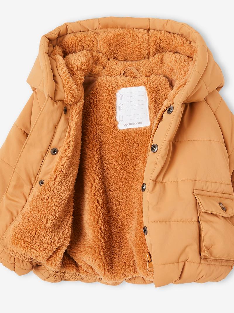 Lightweight Padded Jacket for Baby Boys brown medium solid, Baby