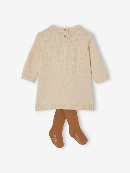 Knitted Dress & Matching Tights for Babies  - vertbaudet enfant 