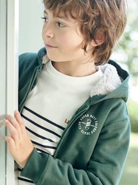 Boys-Sailor-Type Jumper with Motif on the Chest for Boys
