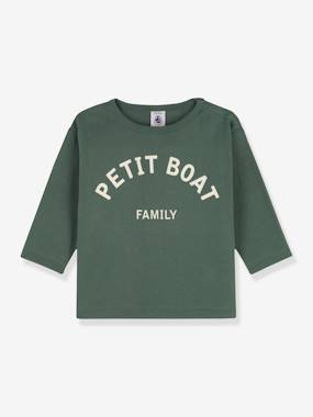 -Long Sleeve Top in Organic Cotton for Babies, by Petit Bateau