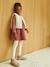 Gilet sans manches imitation fourrure fille BLANC CLAIR UNI+blush - vertbaudet enfant 