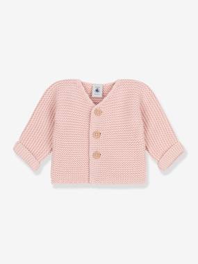 Bébé-Cardigan bébé tricot point mousse en coton bio PETIT BATEAU