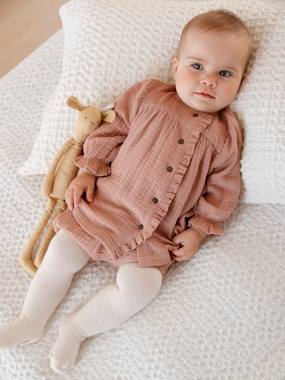 Baby-Cotton Gauze Dress & Matching Briefs for Babies