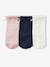 Pack of 3 Pairs of Openwork Socks for Baby Girls ecru - vertbaudet enfant 