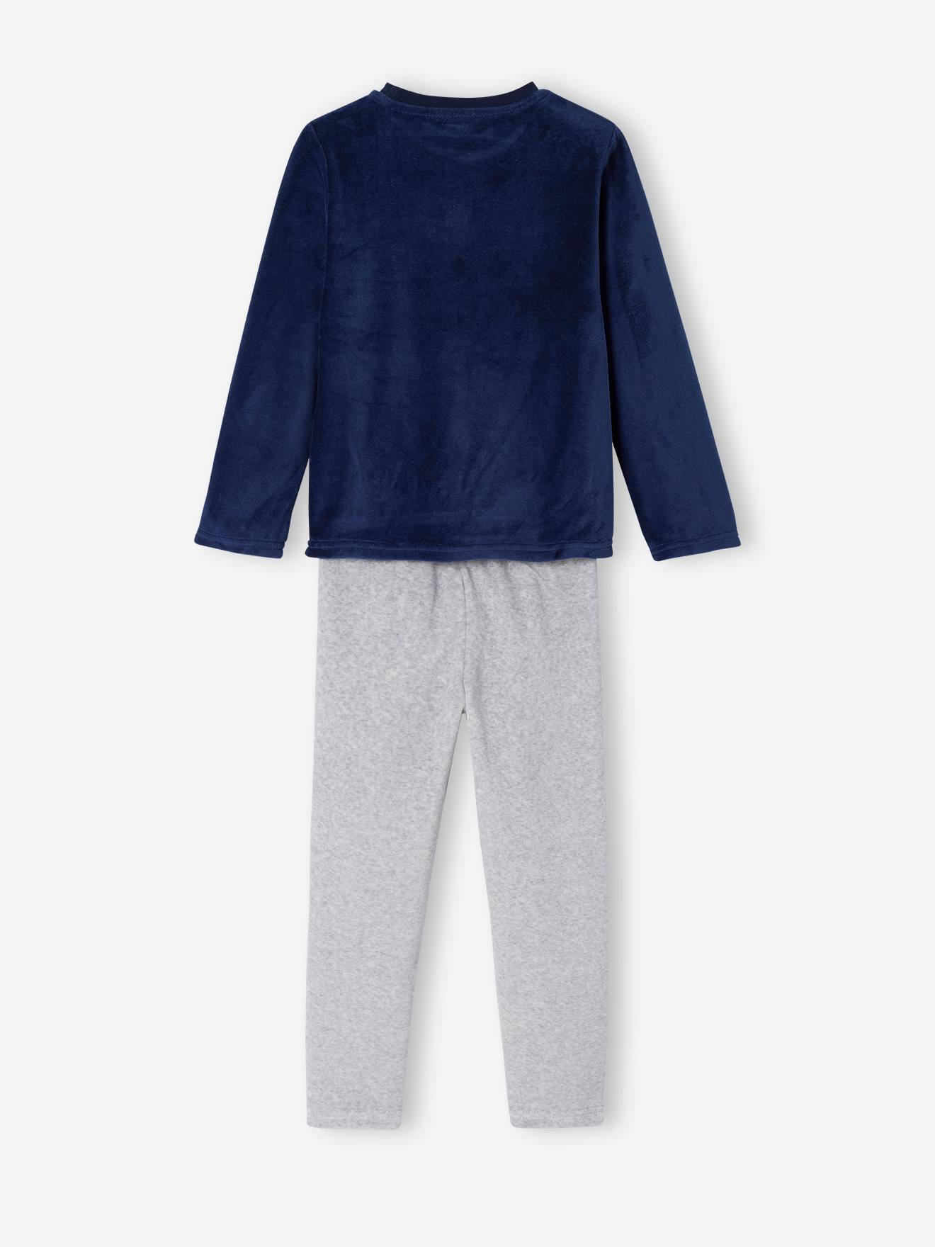 Garçon Hiver Pyjamas , Col Rond Domicile Vêtements , Chaud Sous-vêtement  Set Bleu, Mode en ligne