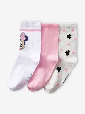 Girls-Pack of 3 Pairs of Minnie Mouse Socks by Disney®