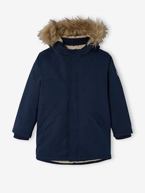 Garçon-Parka à capuche doublée sherpa garçon