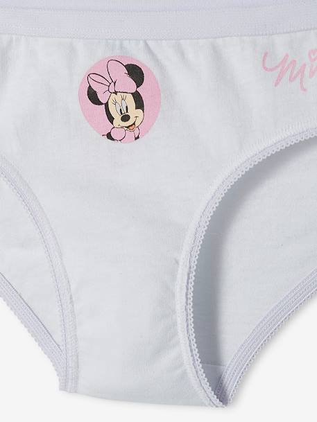 Lot de 7 culottes Disney® Minnie Rose, gris chiné et blanc - vertbaudet enfant 