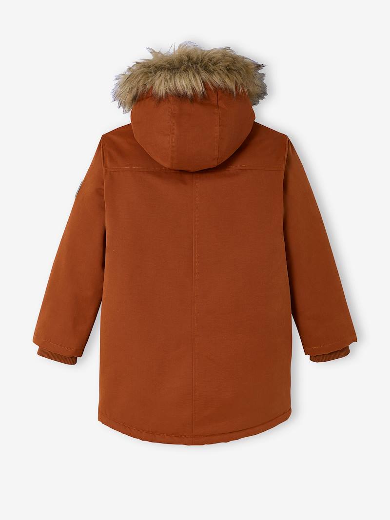 Hooded Parka with Sherpa Lining & Recycled Polyester Padding, for Boys ...