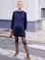 Jumper Dress with Broderie Anglaise Collar, Maternity & Nursing Special BLUE DARK SOLID - vertbaudet enfant 
