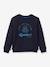 Sweatshirt with Sherpa Lining for Boys, by CYRILLUS navy blue - vertbaudet enfant 