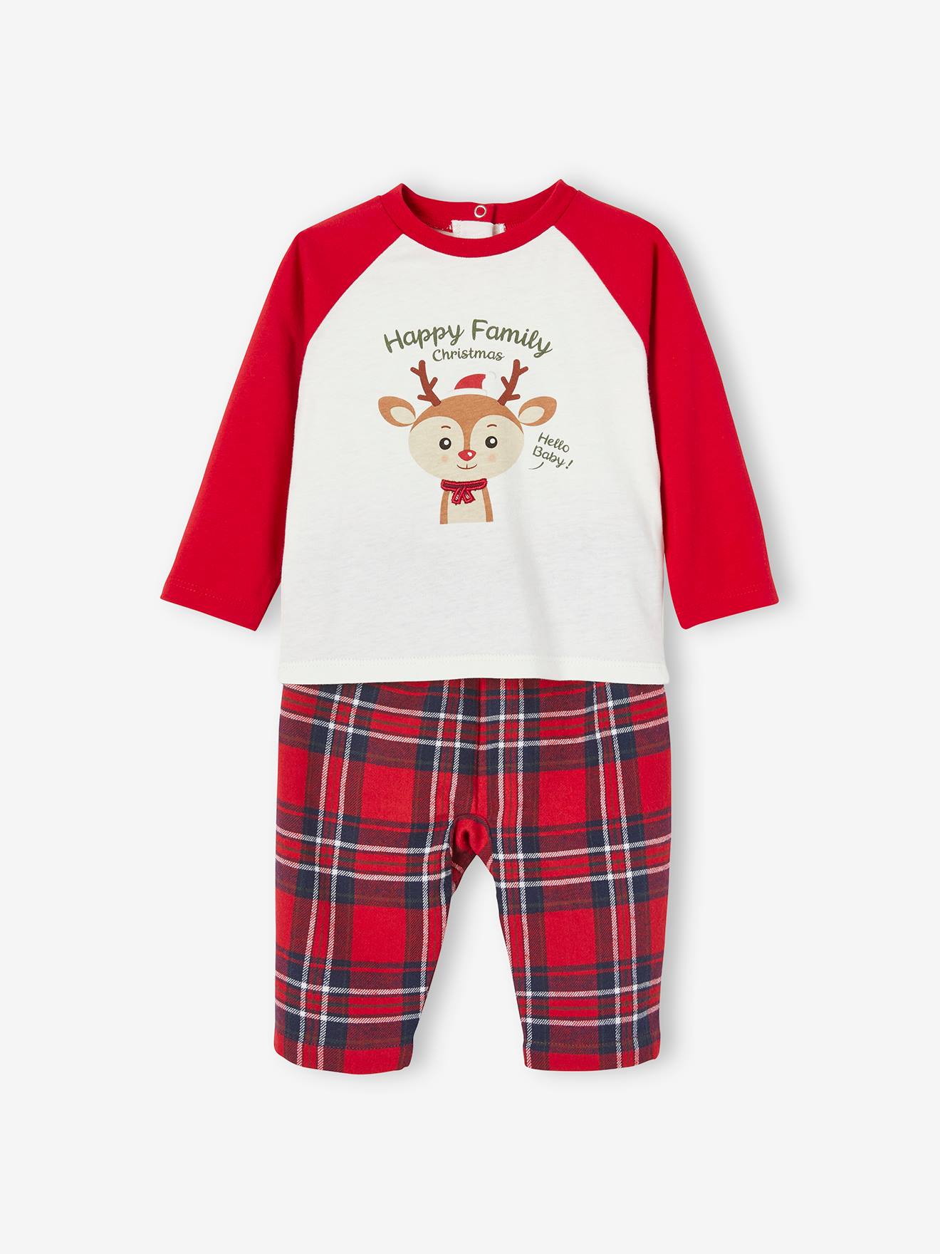 Pyjama de Noël bébé fille à carreaux