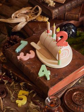 Toys-Role Play Toys-Kitchen Toys-Swiss Roll Birthday Cake in FSC® Wood