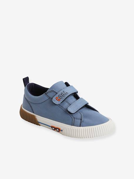 Baskets scratchées en toile enfant kaki+zBLEU - vertbaudet enfant 