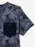 T-Shirt with Graphic Motifs for Boys anthracite+cinnamon+lichen+marl white+pecan nut+slate blue+terracotta - vertbaudet enfant 