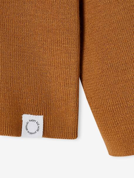 Pull à capuche garçon bleu+marine+ocre - vertbaudet enfant 