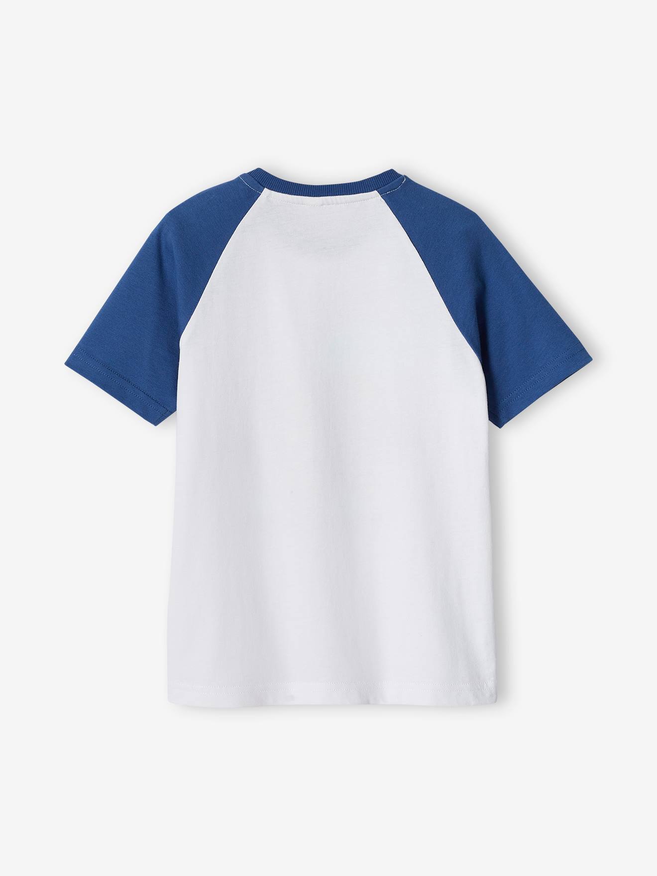 T-Shirt with Graphic Motif & Raglan Sleeves for Boys - blue