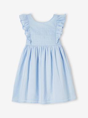 Girls-Dresses-Occasion Wear Frilly Dress with Open Back for Girls