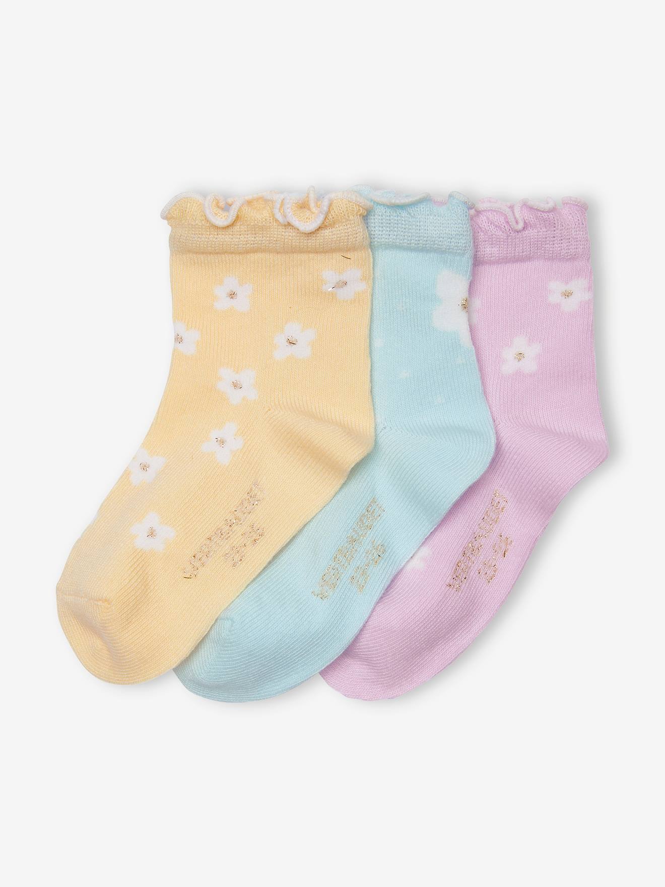 Chaussettes Longues Marguerite Enfants (Lot 5 paires)