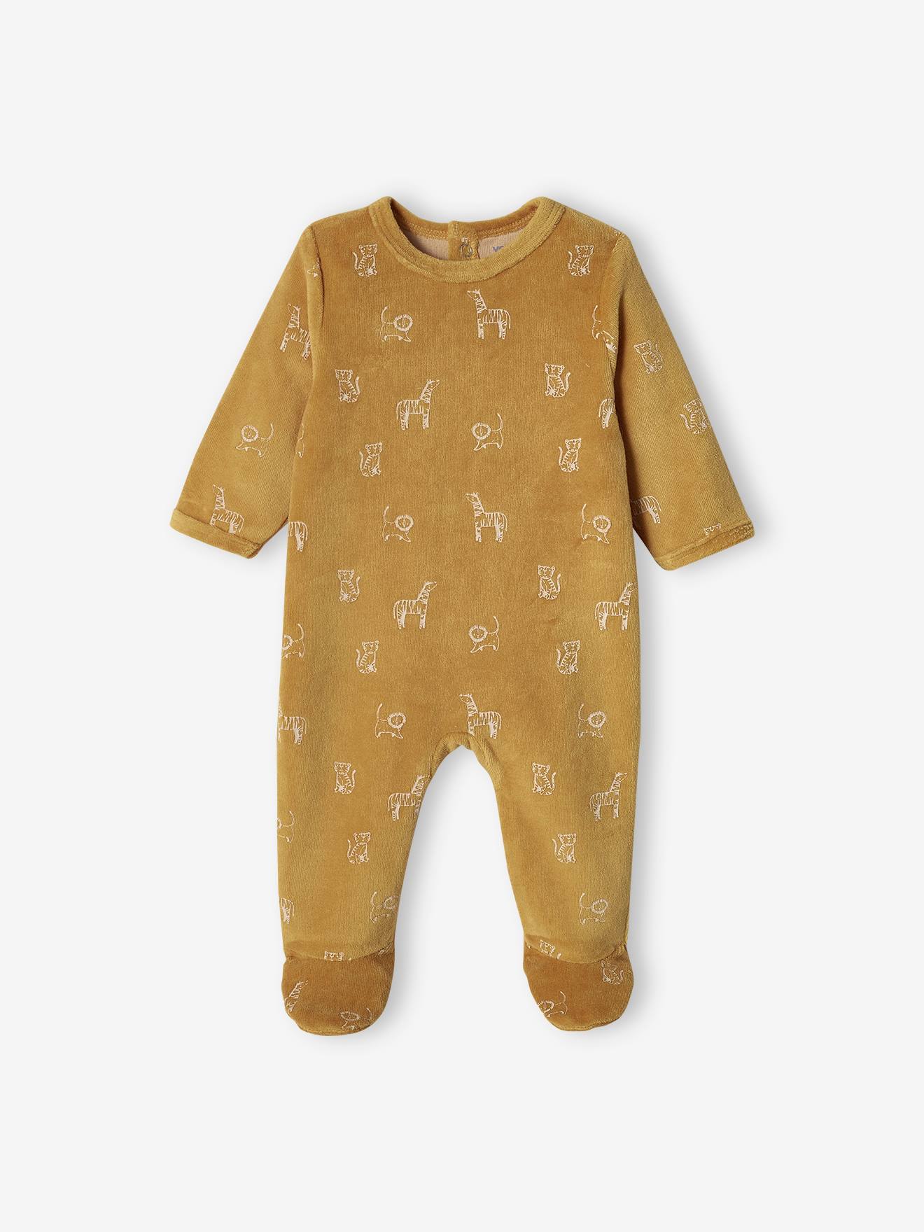 PETIT BATEAU Dors bien velours bébé garçon pas cher 