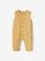 Jumpsuit for Newborn Baby Boys in Embroidered Cotton Gauze Beige+pale yellow - vertbaudet enfant 