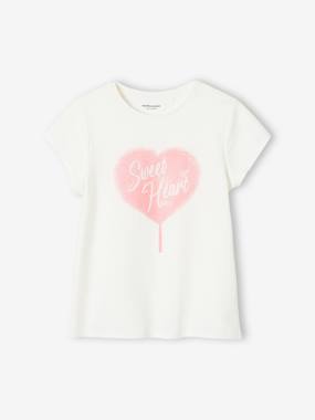 -T-Shirt with Message, for Girls
