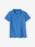 Short Sleeve Polo Shirt, Embroidery on the Chest, for Boys BLUE LIGHT SOLID WITH DESIGN+BLUE MEDIUM SOLID WITH DESIGN+electric blue+Green+GREY MEDIUM MIXED COLOR+pastel yellow+Red+WHITE LIGHT SOLID WITH DESIGN - vertbaudet enfant 