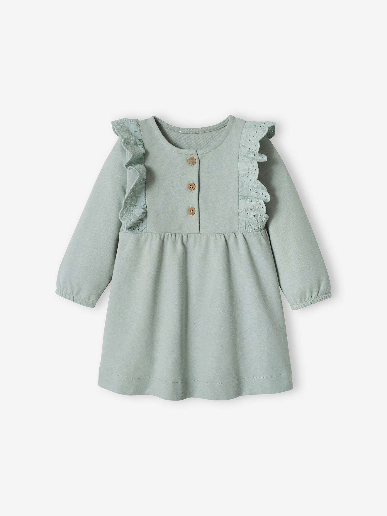 Dessous De Robe Bébé 12 Mois - Coton Et Broderie Anglaise - Blanc - Occasion Très Bon état
