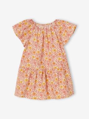 Baby-Floral Dress with Butterfly Sleeves for Babies