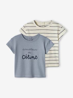 Baby-Pack of 2 Basic T-Shirts for Babies