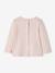 Long Sleeve Top for Babies ecru+pale pink - vertbaudet enfant 
