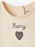 Long Sleeve Top for Babies ecru+pale pink - vertbaudet enfant 