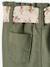 Pantalon paperbag bébé avec ceinture cappuccino+lichen+vieux rose - vertbaudet enfant 