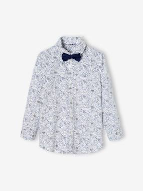 Garçon-Chemise à fleurs et son noeud papillon garçon