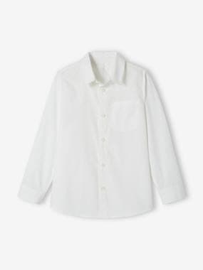 Boys-Plain Long Sleeve Shirt for Boys